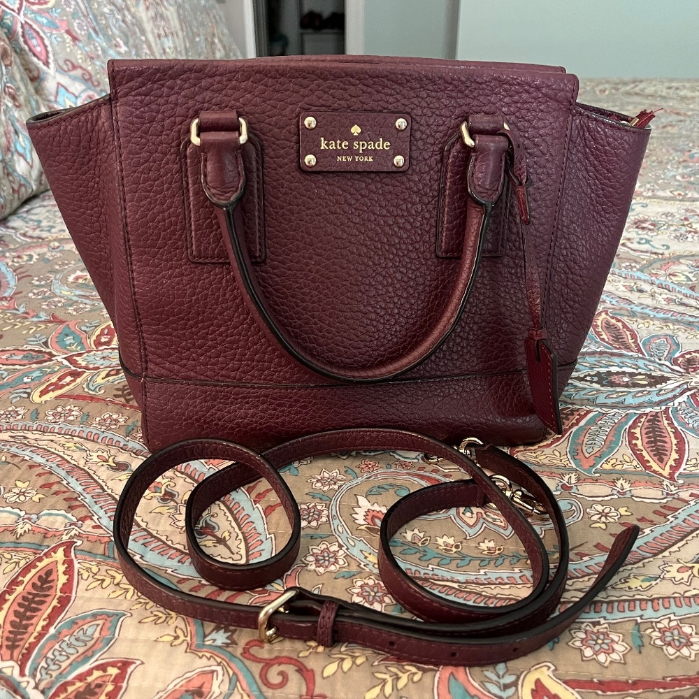Kate Spade Pebble Leather Convertible satchel